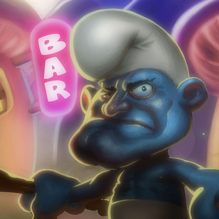 schtroumph skinhead 16